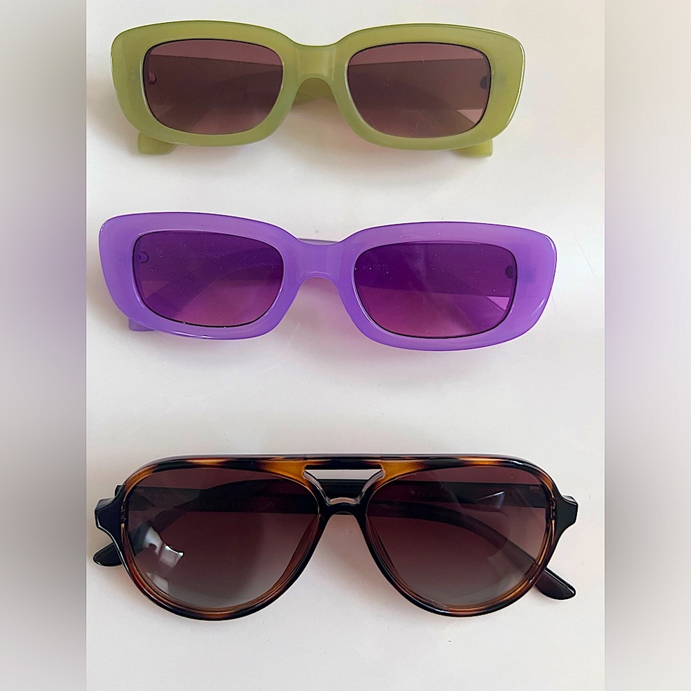3 pair sunglasses